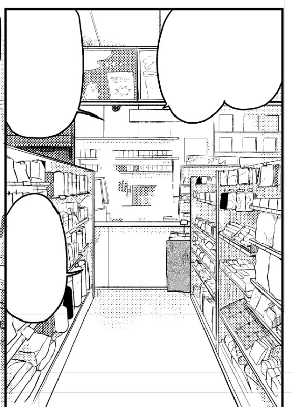 夜のコンビニ by もとの